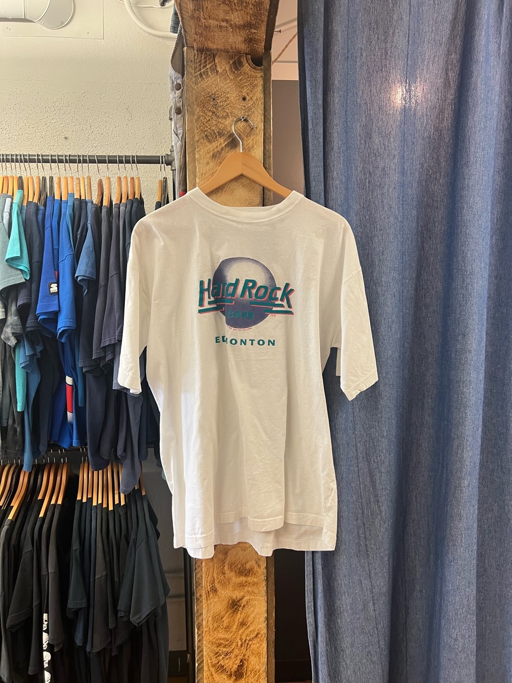 Vintage 1989 Hard Rock Cafe Edmonton White T-Shirt